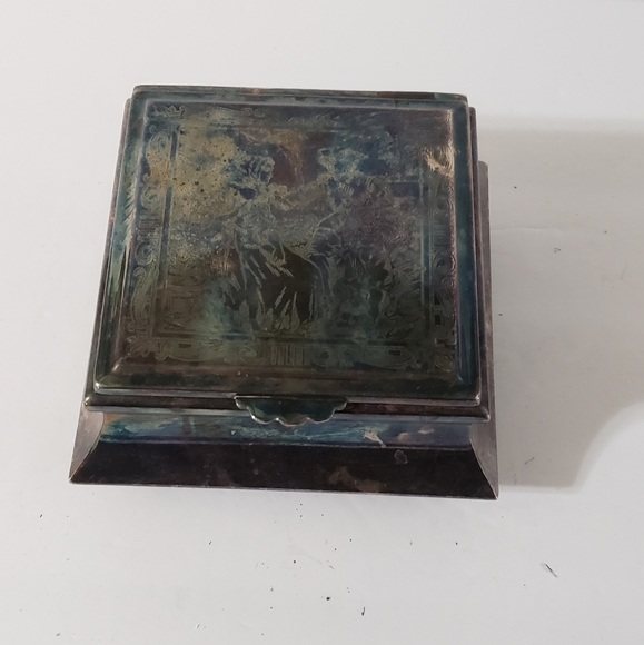 Meridional EPS Silver Plate Trinket Box